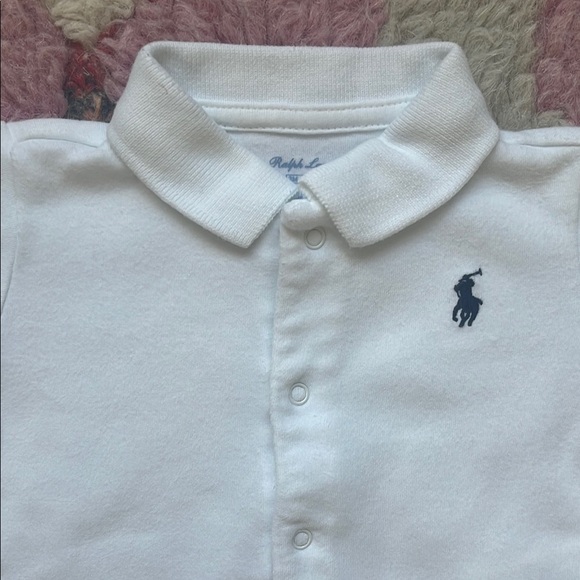 Ralph Lauren Baby One Piece Long Sleeve Playsuit Size 0-3 Months - Picture 5 of 7